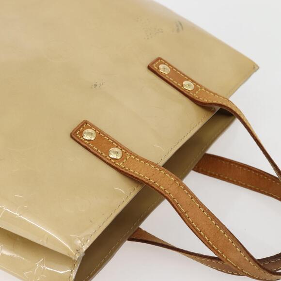 LOUIS VUITTON Monogram Vernis Reade PM Hand Bag Beige M91334 - Picture 6 of 12
